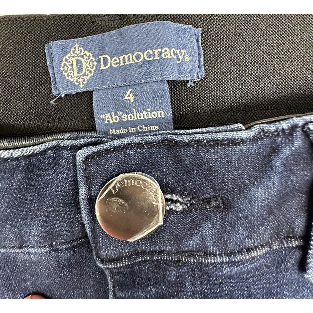 Democracy Womens Size 4 Ab Solution Indigo Dark‎ Wash Denim Stretch - Picture 2 of 8